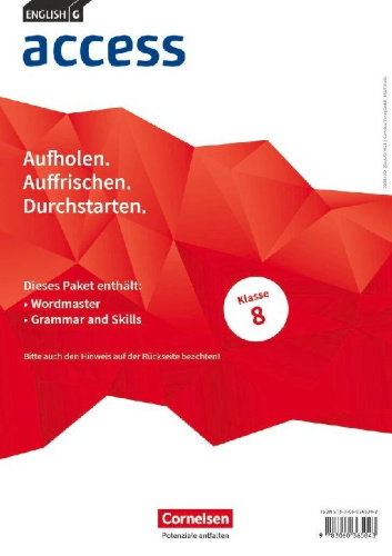 Buchcover und Innenansicht für das Buch: English G Access Band 4: 8. Schuljahr - Wordmaster und Grammar and Skills (Im Paket)