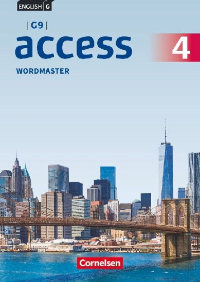 Buchcover und Innenansicht für das Buch: English G Access - G9 - Band 4: 8. Schuljahr - Wordmaster mit Lösungen