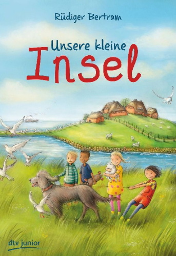 Buchcover und Innenansicht für das Buch: Unsere kleine Insel