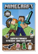 Buchcover und Innenansicht für das Buch: Minecraft: Superstarker Sticker- und Malspaß