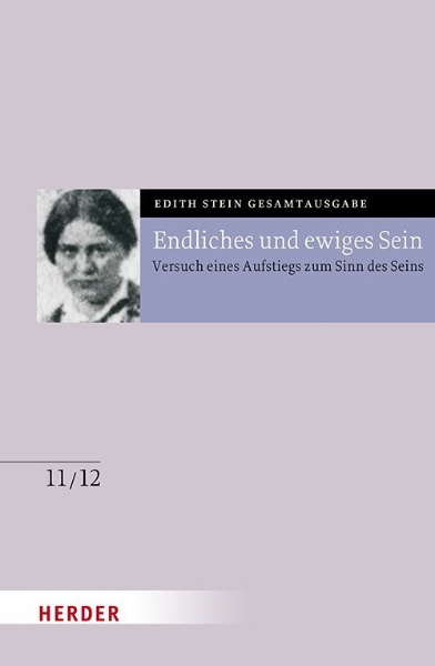 Buchcover und Innenansicht für das Buch: Endliches und ewiges Sein