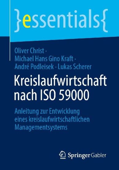 Buchcover und Innenansicht für das Buch: Kreislaufwirtschaft nach ISO 59000