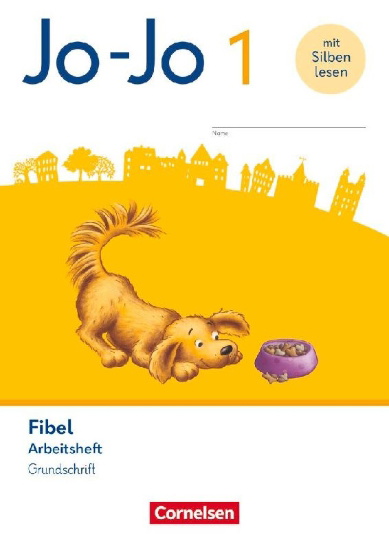 Buchcover und Innenansicht für das Buch: Jo-Jo Fibel 1. Schuljahr - Arbeitsheft in Grundschrift - Mit Lauttabelle und Lernspurenheft