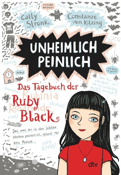 Buchcover und Innenansicht für das Buch: Unheimlich peinlich - Das Tagebuch der Ruby Black