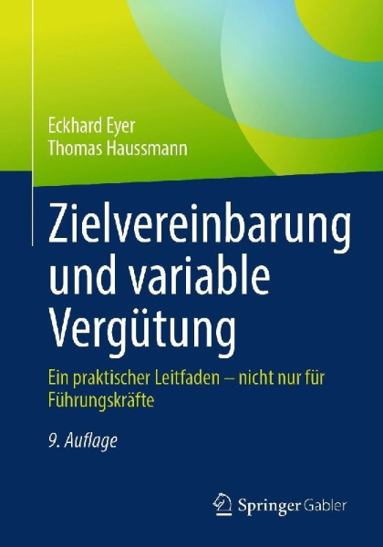 Buchcover und Innenansicht für das Buch: Zielvereinbarung und variable Vergütung