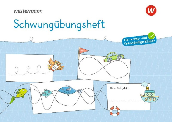 Buchcover und Innenansicht für das Buch: Westermann Unterrichtsmaterialien Grundschule. Schwungübungsheft A4