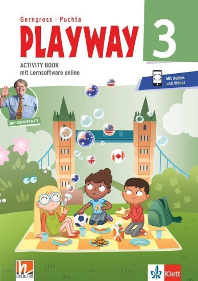 Buchcover und Innenansicht für das Buch: Playway 3. Ab Klasse 3. Aktivity Book mit Lernsoftware online Klasse 3