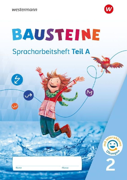 Buchcover und Innenansicht für das Buch: BAUSTEINe. Spracharbeitsheft 2 mit interaktiven Übungen