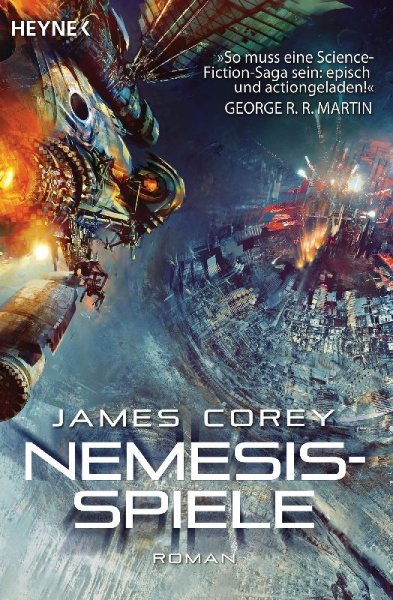 Buchcover und Innenansicht für das Buch: Nemesis Games - The Expanse Series Book 5