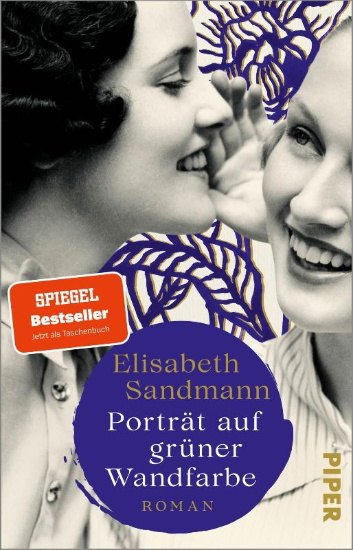 Buchcover und Innenansicht für das Buch: Porträt auf grüner Wandfarbe