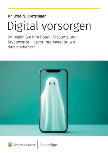 Buchcover und Innenansicht für das Buch: Digital vorsorgen