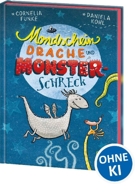 Buchcover und Innenansicht für das Buch: Mondscheindrache und Monsterschreck