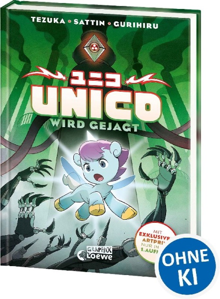 Buchcover und Innenansicht für das Buch: Unico hunted