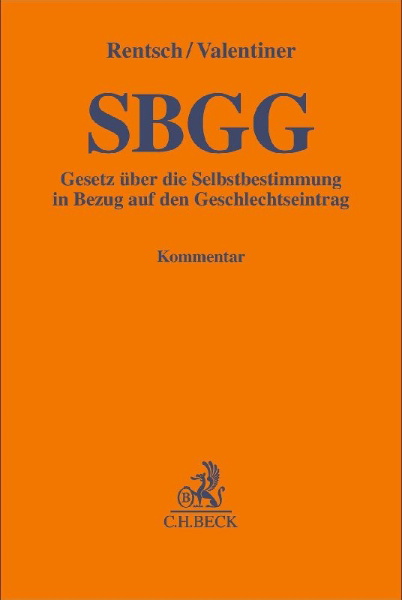 Buchcover und Innenansicht für das Buch: Gesetz über die Selbstbestimmung in Bezug auf den Geschlechtseintrag (SBGG)