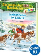 Buchcover und Innenansicht für das Buch: Das magische Baumhaus junior (Band 40) - Lawinenhunde im Einsatz