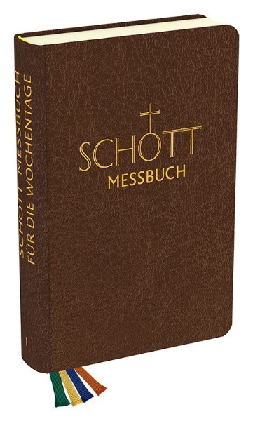 Buchcover und Innenansicht für das Buch: SCHOTT Messbuch - Für die Wochentage - Band 1: Geprägte Zeiten