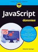 Buchcover und Innenansicht für das Buch: JavaScript für Dummies