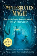 Buchcover und Innenansicht für das Buch: Winterblütenmagie. Der zauberhafte Adventskalender mit 24 Fabelwesen