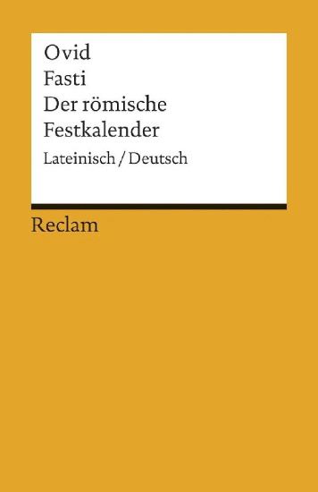 Buchcover und Innenansicht für das Buch: Fasti / Der römische Festkalender