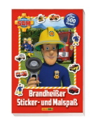 Buchcover und Innenansicht für das Buch: Feuerwehrmann Sam: Brandheißer Sticker- und Malspaß