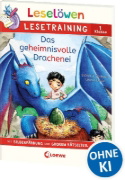 Buchcover und Innenansicht für das Buch: Leselöwen Lesetraining 1. Klasse - Das geheimnisvolle Drachenei