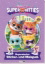 Buchcover und Innenansicht für das Buch: Disney Junior SuperKitties: Superstarker Sticker- und Malspaß