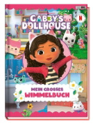 Buchcover und Innenansicht für das Buch: Gabby's Dollhouse: Mein großes Wimmelbuch