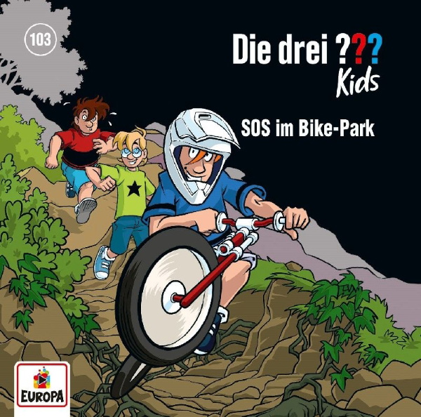 Buchcover und Innenansicht für das Buch: Die drei ??? Kids 103: SOS im Bike-Park