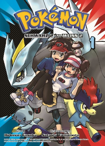Buchcover und Innenansicht für das Buch: Pokémon Schwarz 2 und Weiss 2