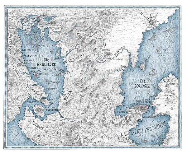 Buchcover und Innenansicht für das Buch: Half A War - Shattered Sea Series Book 3