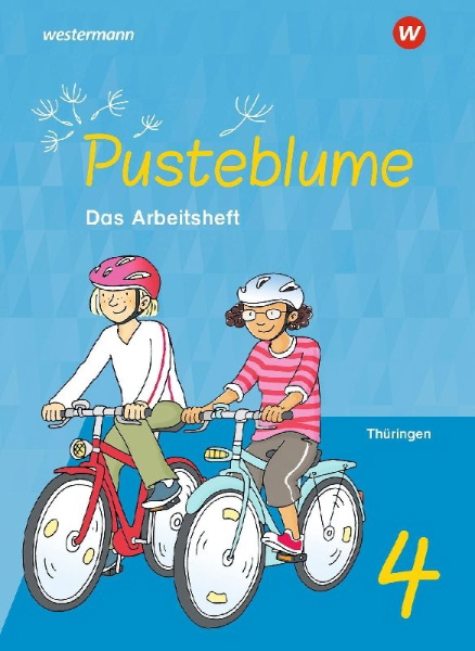 Buchcover und Innenansicht für das Buch: Pusteblume. Sachunterricht 4. Arbeitsheft. Für Thüringen
