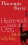 Buchcover und Innenansicht für das Buch: Heimweh nach dem Ort, an dem ich bin