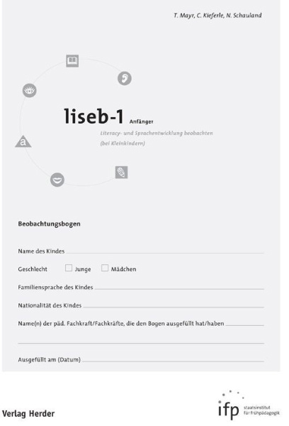 Buchcover und Innenansicht für das Buch: liseb-1 Anfänger