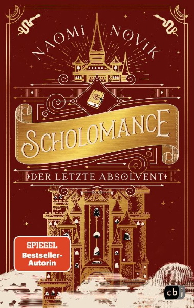Buchcover und Innenansicht für das Buch: Scholomance - Der letzte Absolvent