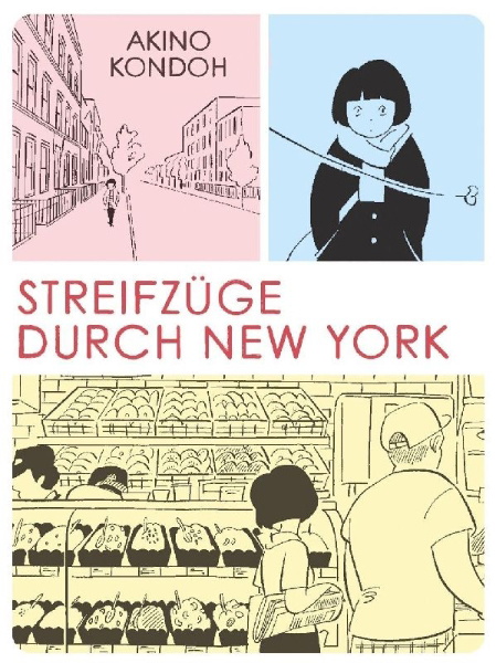 Buchcover und Innenansicht für das Buch: Streifzüge durch New York 1
