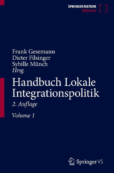 Buchcover und Innenansicht für das Buch: Handbuch Lokale Integrationspolitik