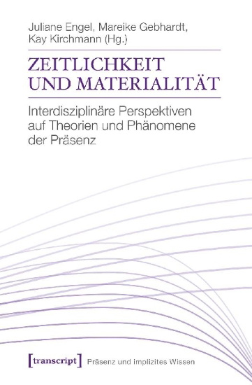 Buchcover und Innenansicht für das Buch: Zeitlichkeit und Materialität