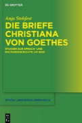 Buchcover und Innenansicht für das Buch: Die Briefe Christiana von Goethes