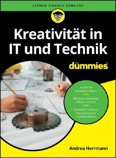 Buchcover und Innenansicht für das Buch: Kreativität in IT und Technik für Dummies