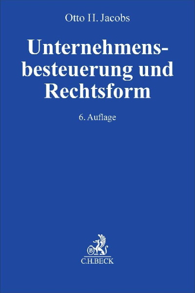 Buchcover und Innenansicht für das Buch: Unternehmensbesteuerung und Rechtsform