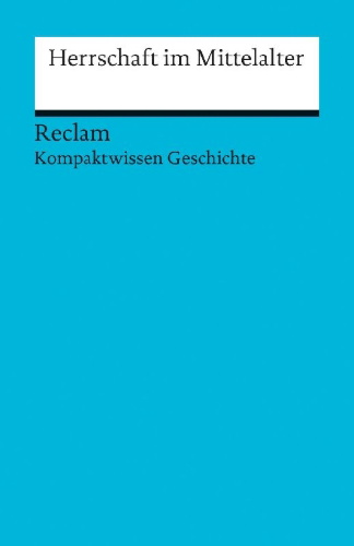 Buchcover und Innenansicht für das Buch: Herrschaft im Mittelalter
