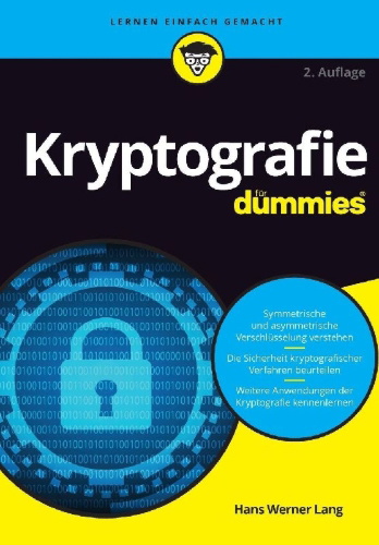 Buchcover und Innenansicht für das Buch: Kryptografie für Dummies