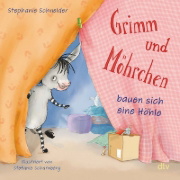 Buchcover und Innenansicht für das Buch: Grimm und Möhrchen bauen sich eine Höhle