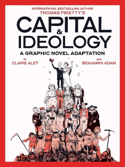 Buchcover und Innenansicht für das Buch: Capital & Ideology: A Graphic Novel Adaptation