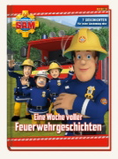 Buchcover und Innenansicht für das Buch: Feuerwehrmann Sam: Eine Woche voller Feuerwehrgeschichten