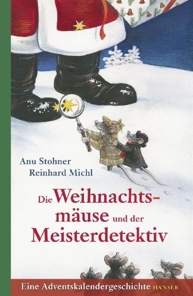 Buchcover und Innenansicht für das Buch: Die Weihnachtsmäuse und der Meisterdetektiv