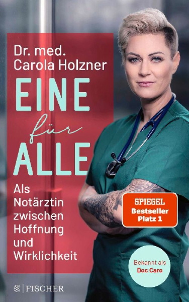 Buchcover und Innenansicht für das Buch: Eine für alle