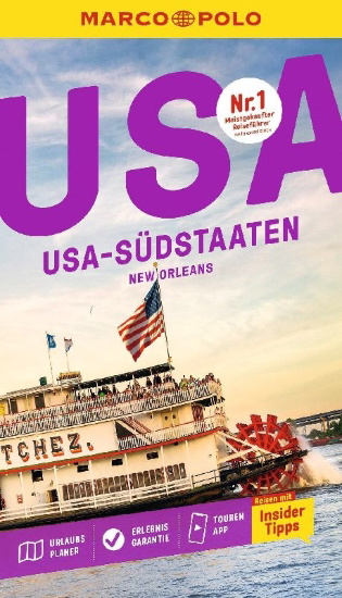 Buchcover und Innenansicht für das Buch: MARCO POLO Reiseführer USA Südstaaten, New Orleans