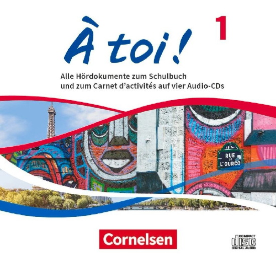 Buchcover und Innenansicht für das Buch: À toi ! Band 1 -  Audio-CDs