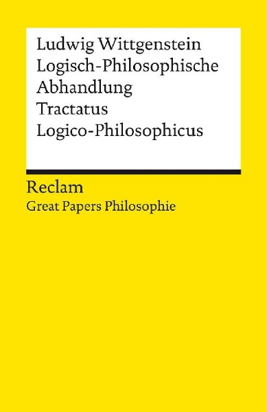 Buchcover und Innenansicht für das Buch: Logisch-Philosophische Abhandlung. Tractatus Logico-Philosophicus. [Great Papers Philosopie]